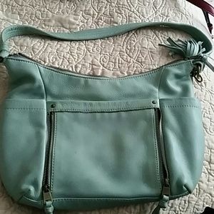 The Sak mint colored hobo style purse